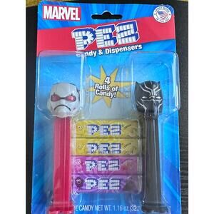Marvel 2019 pez black panther ant man gift set retired collector item